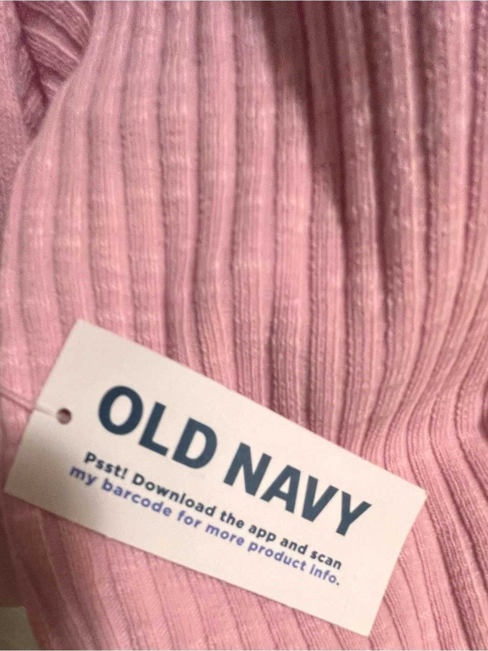 Old Navy Pink Ribbed Button Cardigan - Picture 2 of 6